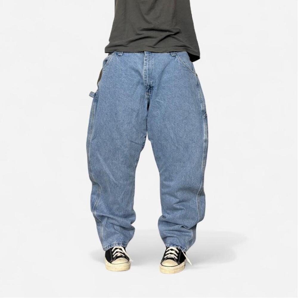 Vintage Baggy Light Wash Carpenter Jeans